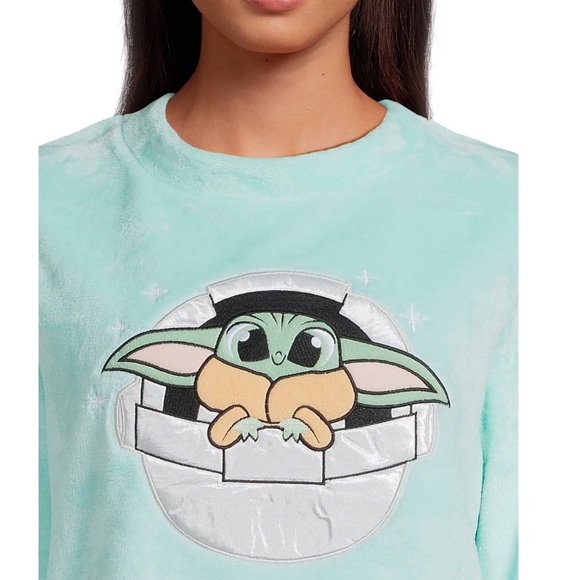 Disney Star Wars Baby Yoda Grogu pajamas 3 piece set size 2XL - Picture 3 of 3